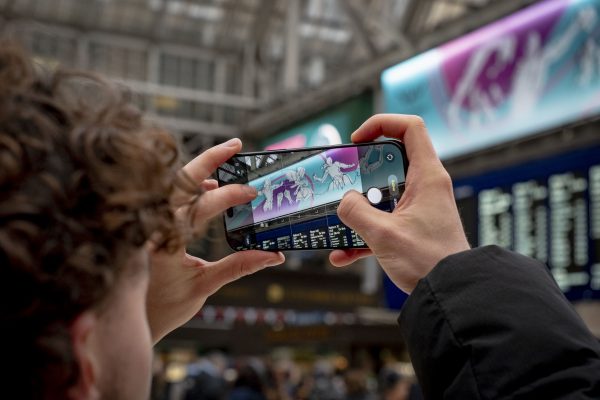 Glasgow 2026 Commonwealth Games Countdown Clock at Glasgow Central Station