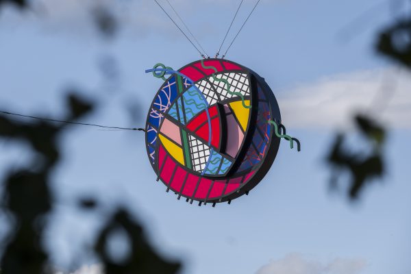 Glasgow Rose suspended from the Finnieston Crane during the Glasgow 2026 Commonwealth Games.